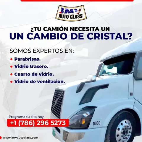 ¿Necesitas cambiar el cristal de tu camión?